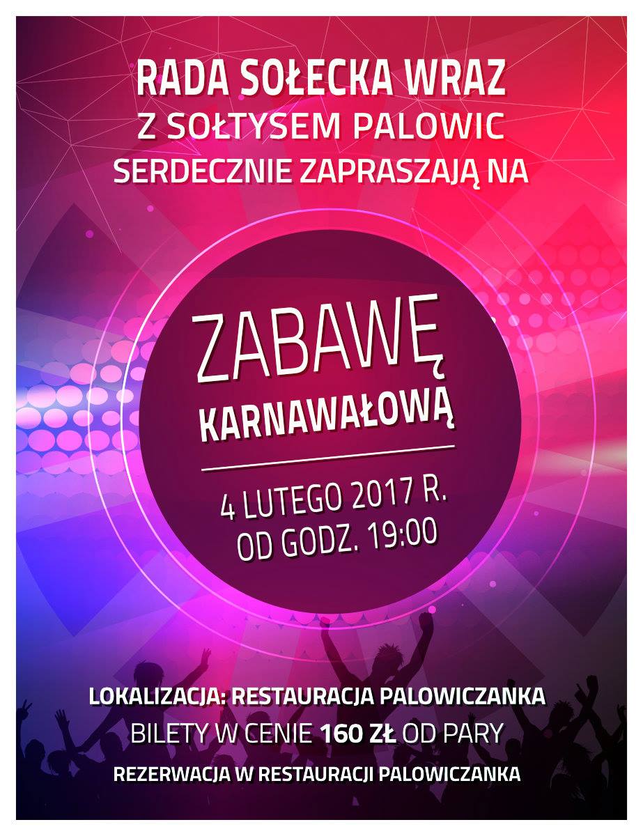Zabawa karnawaowa - Palowice.NET