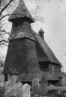 Kościół przed rozbiórką w Leszczynach