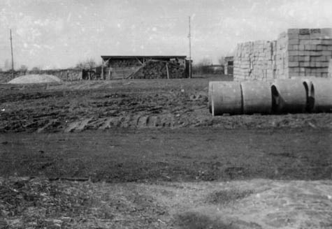 Materiały budowlane na parceli kościelnej