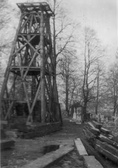 Rozbiórka kościoła w Leszczynach