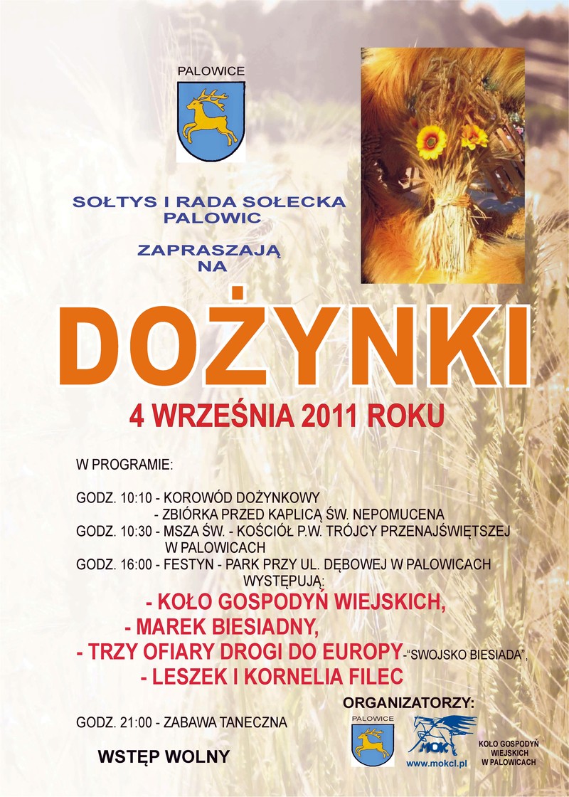Palowickie Dożynki 2011 - 4 września 2010