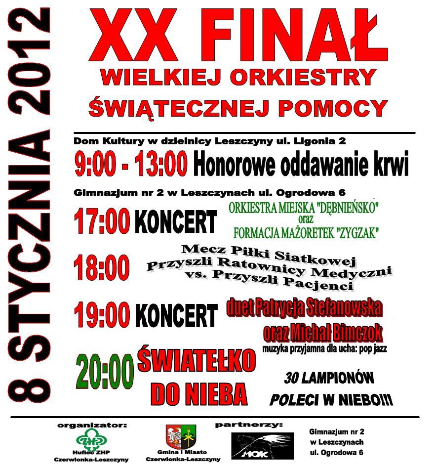 WOŚP 2012 - Palowice.NET