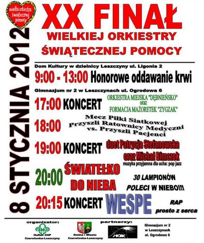 WOŚP 2012 - Palowice.NET